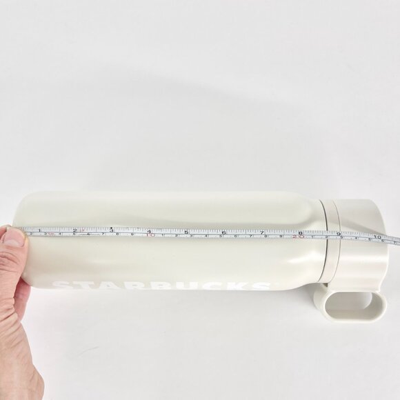 NWT Starbucks Twist to Sip Stainless Steel Drink Bottle Cream Grey 591ml/20oz - Picture 11 of 14